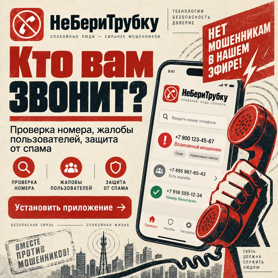Кто вам звонит — НеБериТрубку